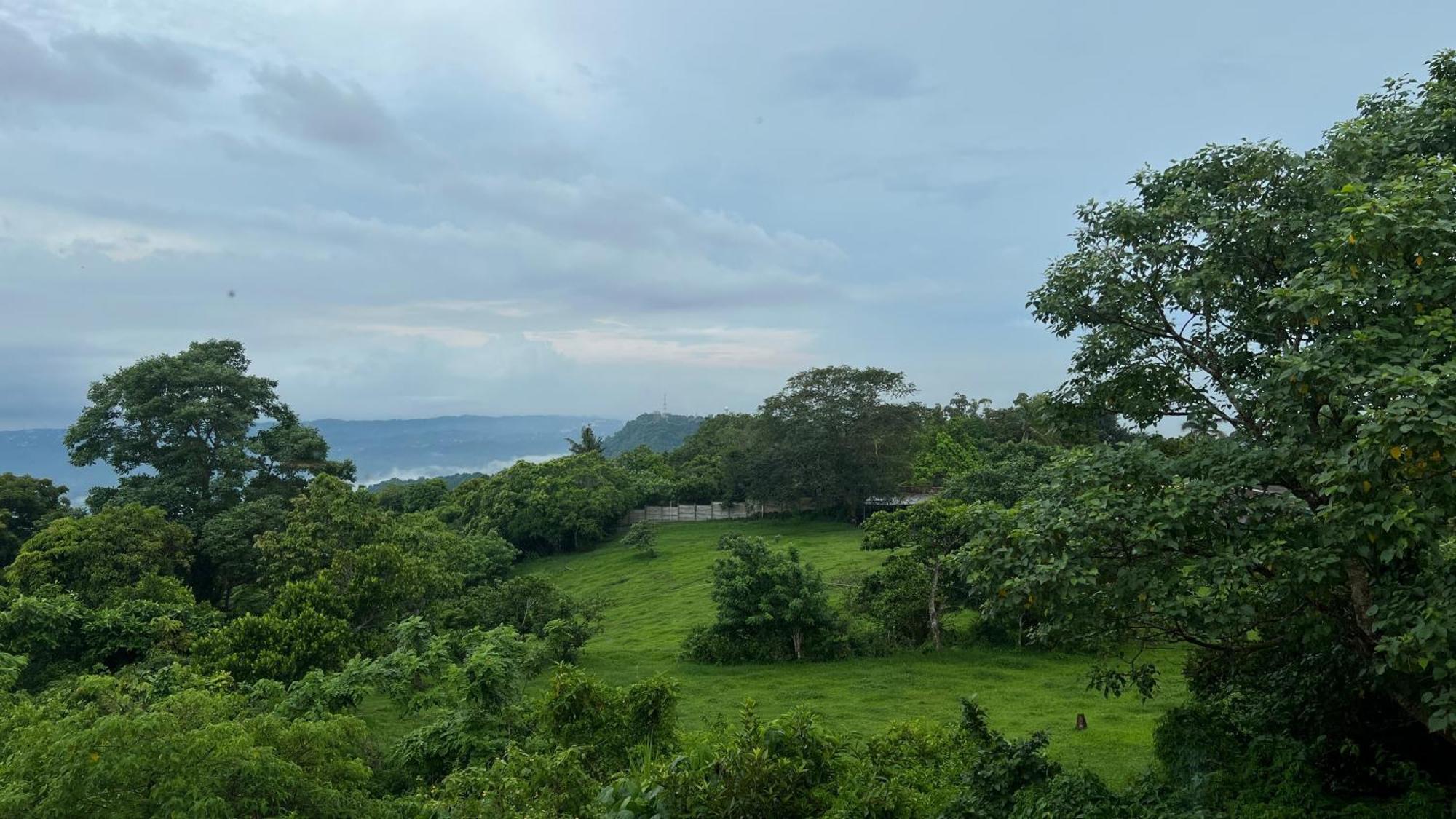 Taal Vista Hotel Tagaytay City Esterno foto View of the lake from the top of the hill